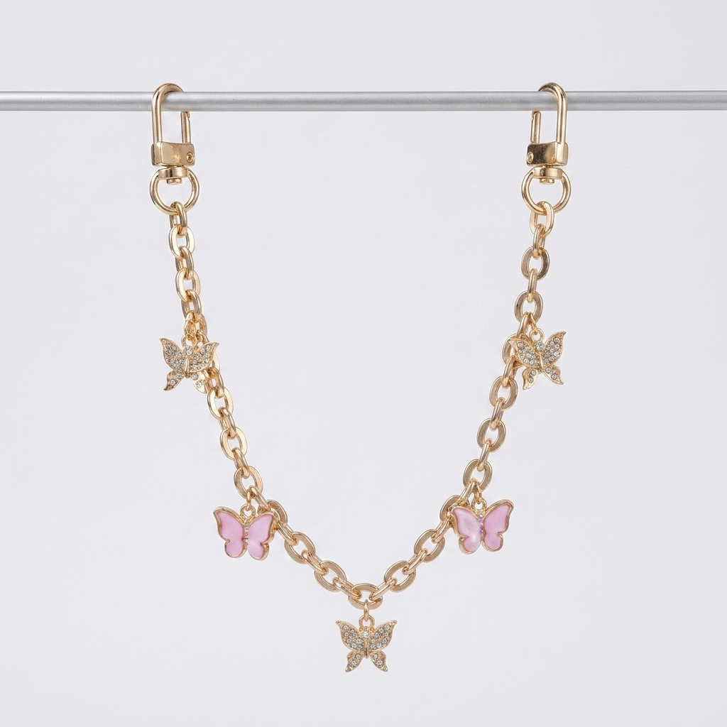Custom - Pink Butterfly Charm