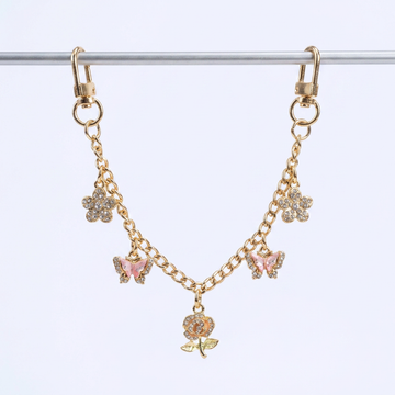Custom -  Rose & Butterfly Charm