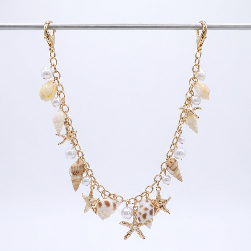 Custom -  Shell & Pearl Charm
