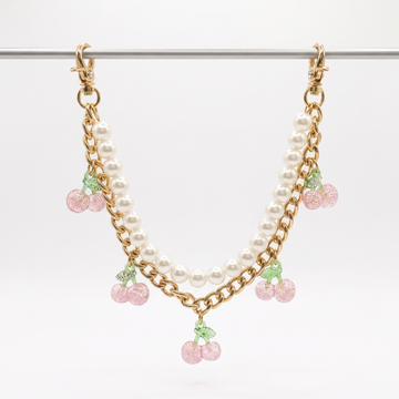 Custom - Pearl & Pink Cherry Charm